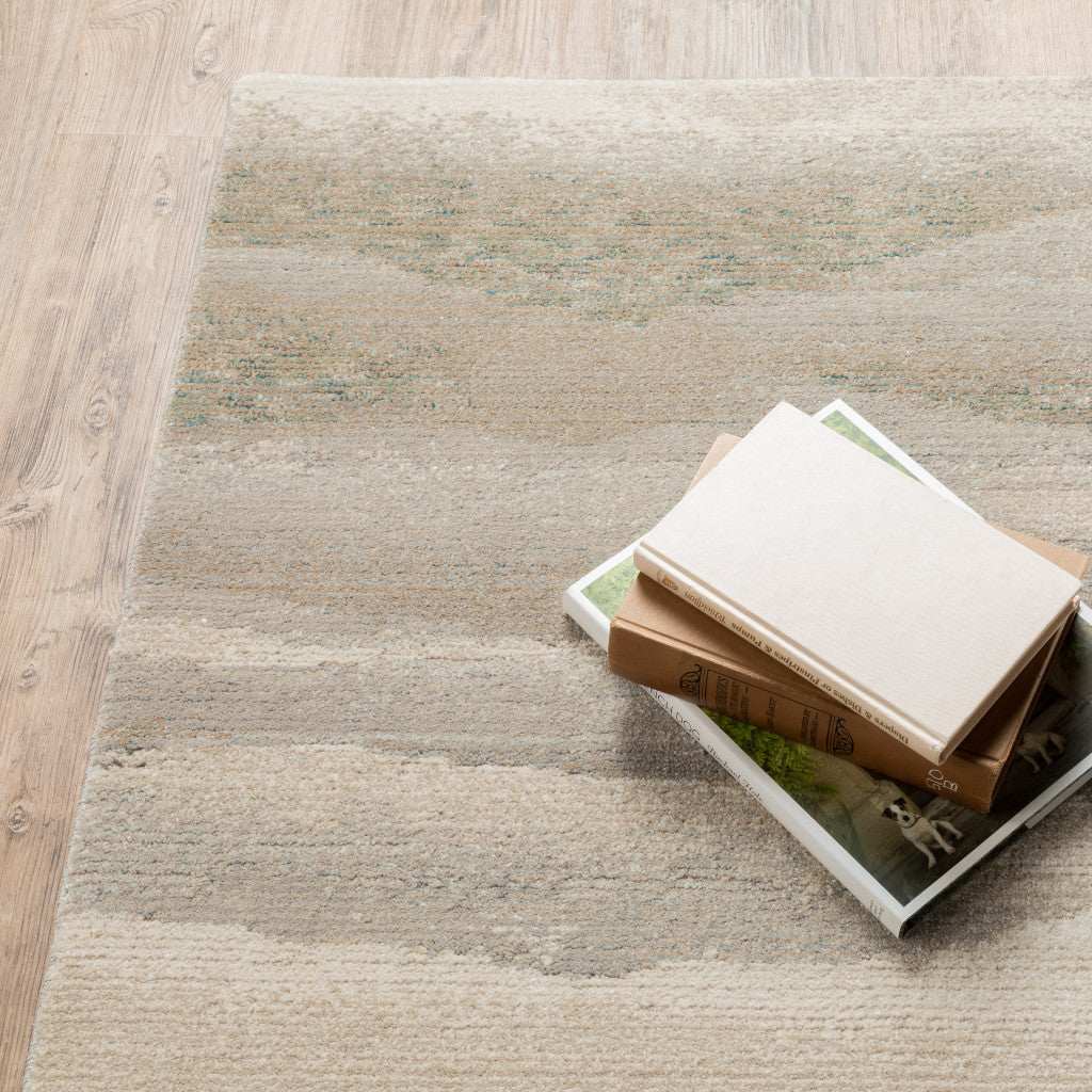 7' X 10' Blue and Gray Abstract Power Loom Area Rug - Homeroots - Flyclothing LLC
