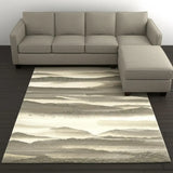 8' X 11' Blue and Gray Abstract Power Loom Area Rug - Homeroots - Flyclothing LLC