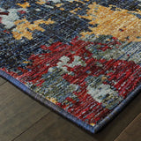 8' X 11' Blue Abstract Power Loom Area Rug - Homeroots - Flyclothing LLC