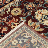 2' X 10' Blue And Red Oriental Power Loom Runner Rug With Fringe - Homeroots - Flyclothing LLC
