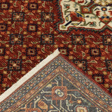 2' X 10' Blue And Red Oriental Power Loom Runner Rug With Fringe - Homeroots - Flyclothing LLC