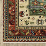 12' Red and Ivory Oriental Power Loom Runner Rug - Homeroots - Flyclothing LLC