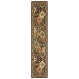2' X 10' Red And Ivory Oriental Power Loom Runner Rug With Fringe - Homeroots - Flyclothing LLC