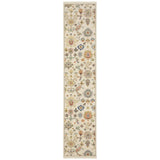 2' X 10' Blue And Ivory Oriental Power Loom Runner Rug With Fringe - Homeroots - Flyclothing LLC