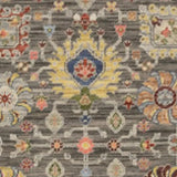 2' X 10' Gray And Ivory Oriental Power Loom Runner Rug With Fringe - Homeroots - Flyclothing LLC