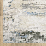5' X 7' Gray And Ivory Abstract Printed Stain Resistant Non Skid Area Rug - Homeroots - Flyclothing LLC