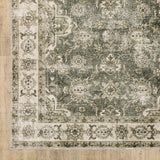 5' X 7' Blue And Beige Oriental Printed Stain Resistant Non Skid Area Rug - Homeroots - Flyclothing LLC