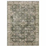8' X 10' Blue And Beige Oriental Printed Stain Resistant Non Skid Area Rug - Homeroots - Flyclothing LLC