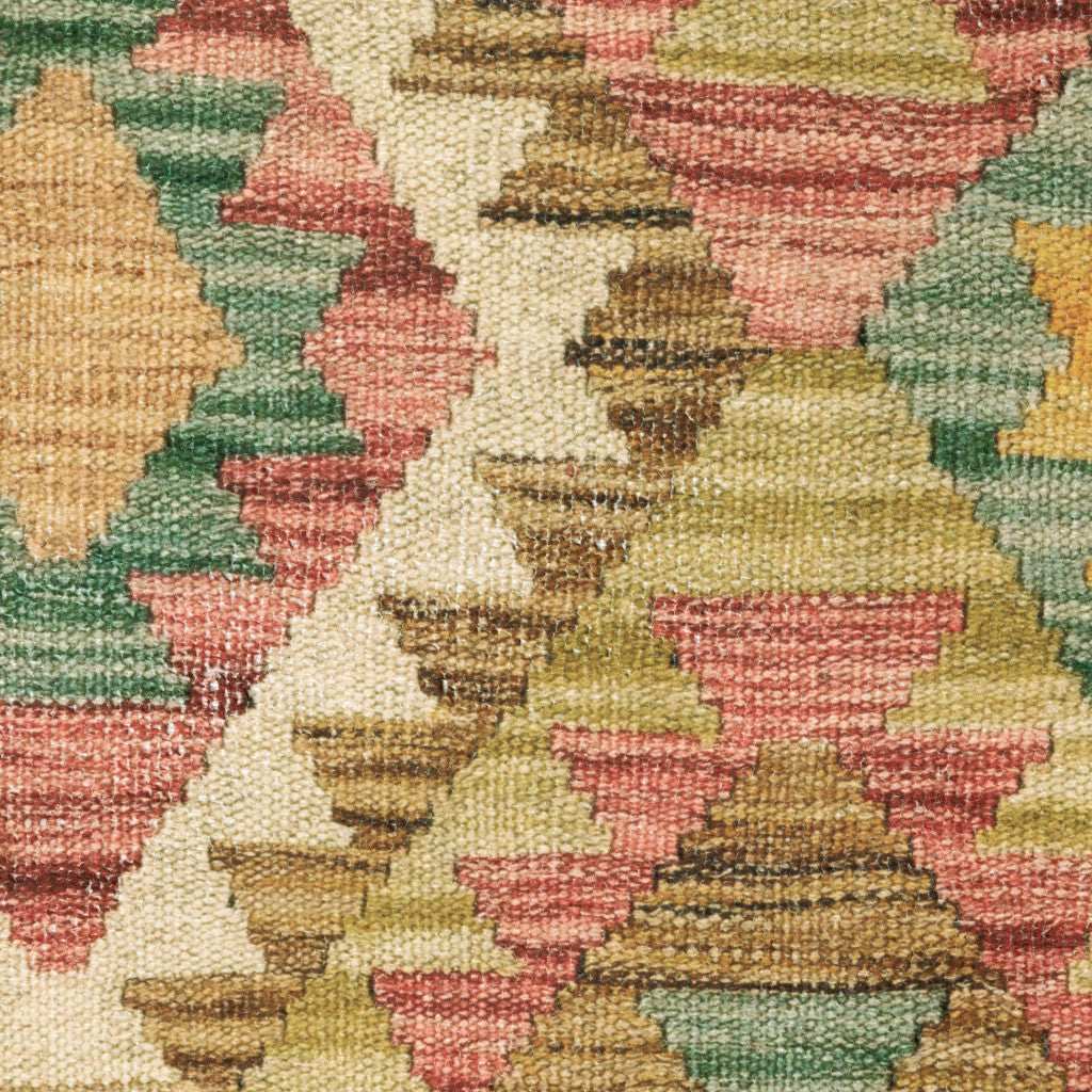 2' X 3' Gold Orange Brown Red Green Purple And Beige Southwestern Printed Stain Resistant Non Skid Area Rug - Homeroots - Flyclothing LLC