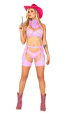 Roma Costume 4pc Pretty Pink Cowgirl - Roma Costume - Flyclothing LLC