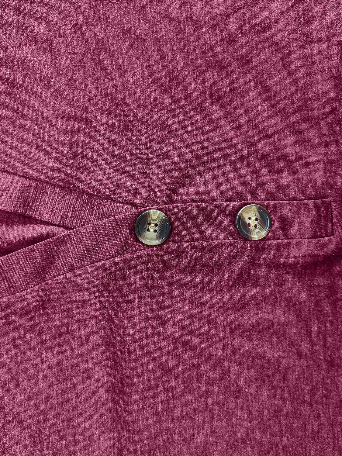 Full Size Notched Long Sleeve T-Shirt - Trendsi - Flyclothing LLC