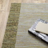 8' X 11' Blue and Beige Geometric Power Loom Area Rug - Homeroots - Flyclothing LLC
