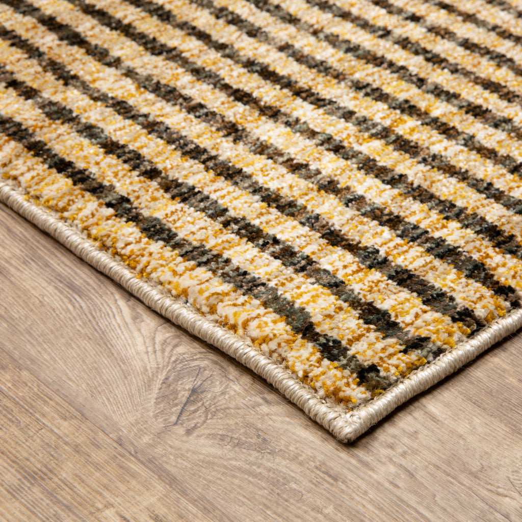 10' X 13' Blue and Beige Geometric Power Loom Area Rug - Homeroots - Flyclothing LLC