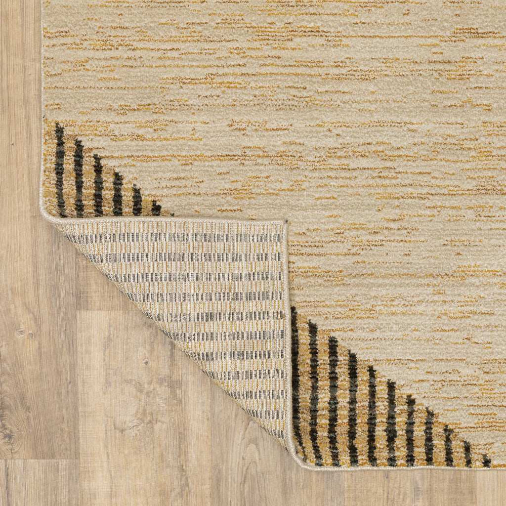 10' X 13' Blue and Beige Geometric Power Loom Area Rug - Homeroots - Flyclothing LLC