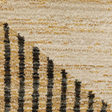 10' X 13' Blue and Beige Geometric Power Loom Area Rug
