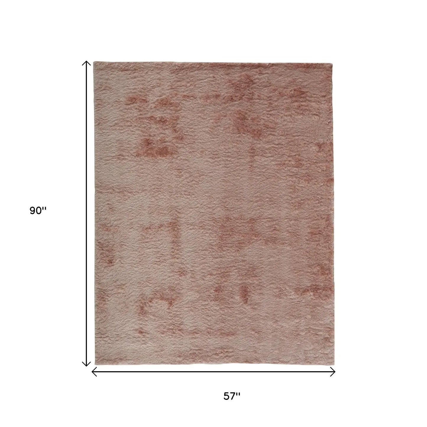 5' X 8' Pink Shag Tufted Handmade Area Rug - Homeroots - Flyclothing LLC