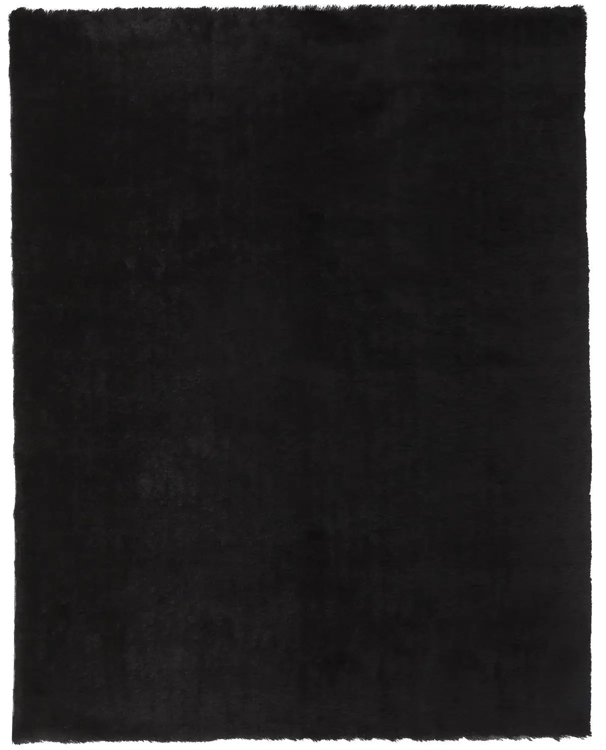 5' X 8' Black Shag Tufted Handmade Area Rug - Homeroots - Flyclothing LLC