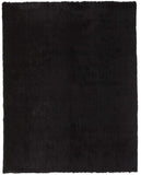 5' X 8' Black Shag Tufted Handmade Area Rug - Homeroots - Flyclothing LLC