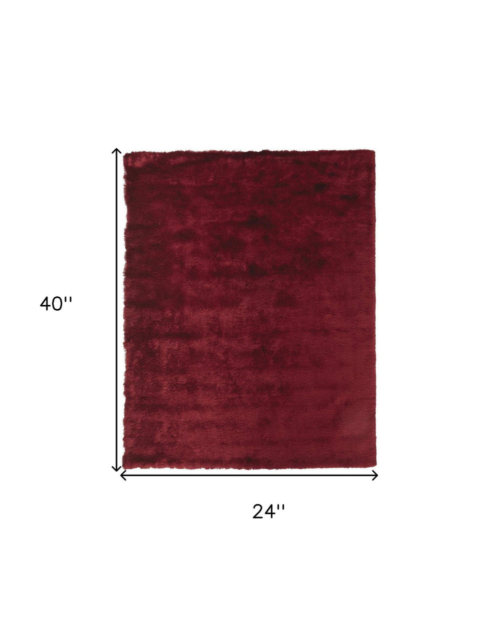 2' X 3' Red And Purple Shag Tufted Handmade Area Rug - Homeroots - Flyclothing LLC