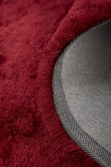 5' X 8' Red And Purple Shag Tufted Handmade Area Rug - Homeroots - Flyclothing LLC