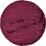 10' Red And Purple Round Shag Tufted Handmade Area Rug - Homeroots - Flyclothing LLC