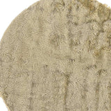 8' Tan And Taupe Round Shag Tufted Handmade Area Rug - Homeroots - Flyclothing LLC