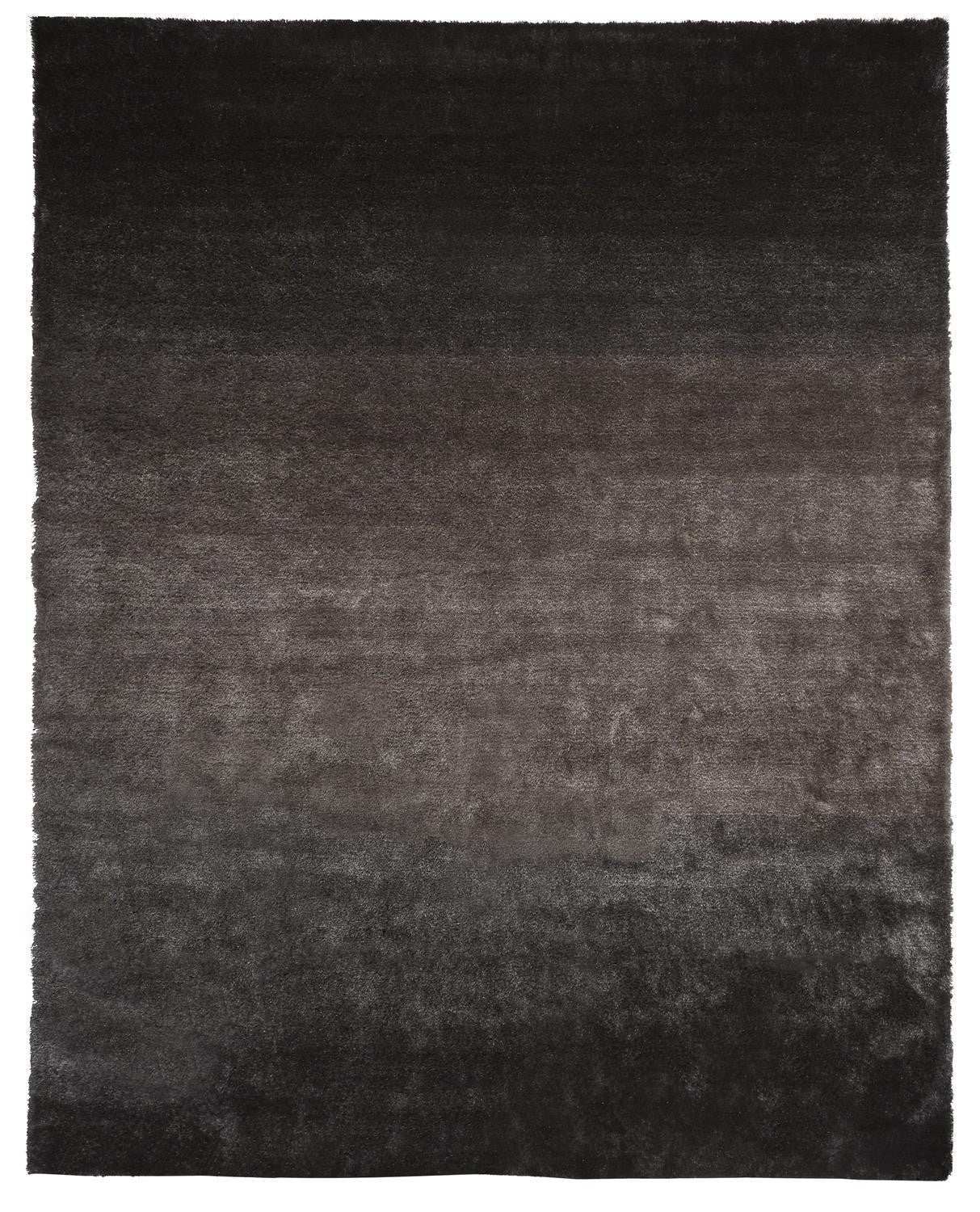 8' X 10' Gray And Black Shag Tufted Handmade Area Rug - Homeroots - Flyclothing LLC