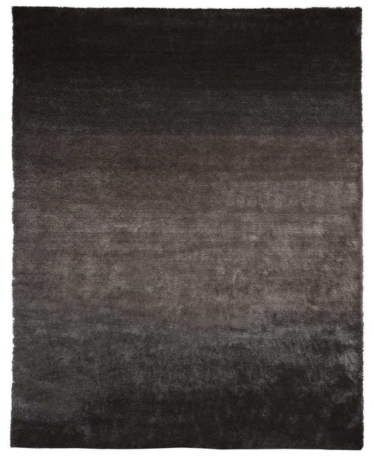 8' X 10' Gray And Black Shag Tufted Handmade Area Rug - Homeroots - Flyclothing LLC