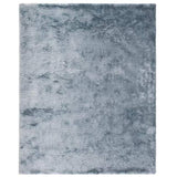 5' X 8' Blue And Silver Shag Tufted Handmade Area Rug - Homeroots - Flyclothing LLC