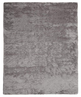 2' X 3' Gray And Silver Shag Tufted Handmade Area Rug - Homeroots - Flyclothing LLC