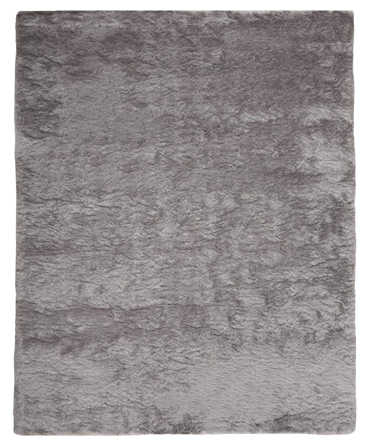 2' X 3' Gray And Silver Shag Tufted Handmade Area Rug - Homeroots - Flyclothing LLC