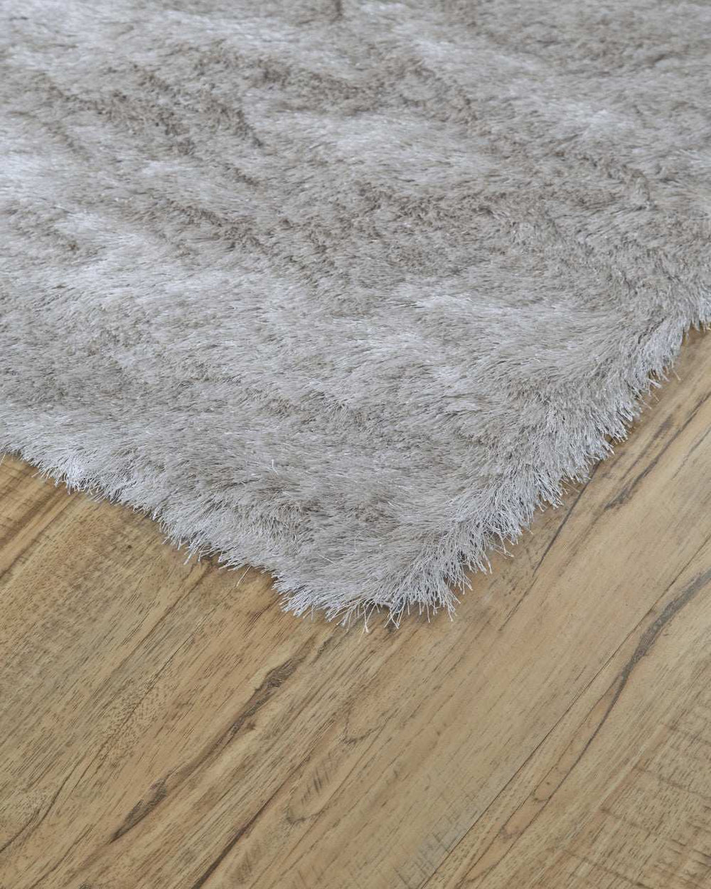 8' X 10' Gray And Silver Shag Tufted Handmade Area Rug - Homeroots - Flyclothing LLC