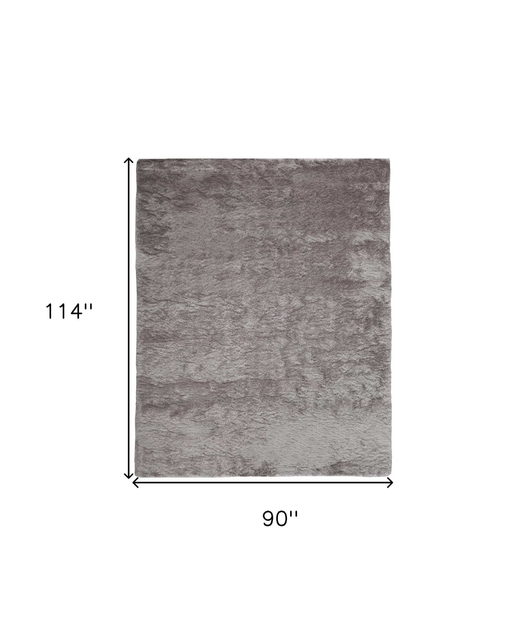 8' X 10' Gray And Silver Shag Tufted Handmade Area Rug - Homeroots - Flyclothing LLC