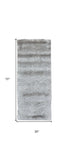 6' Gray Shag Hand Tufted Runner Rug - Homeroots - Flyclothing LLC