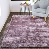 2' X 3' Purple Shag Tufted Handmade Area Rug - Homeroots - Flyclothing LLC