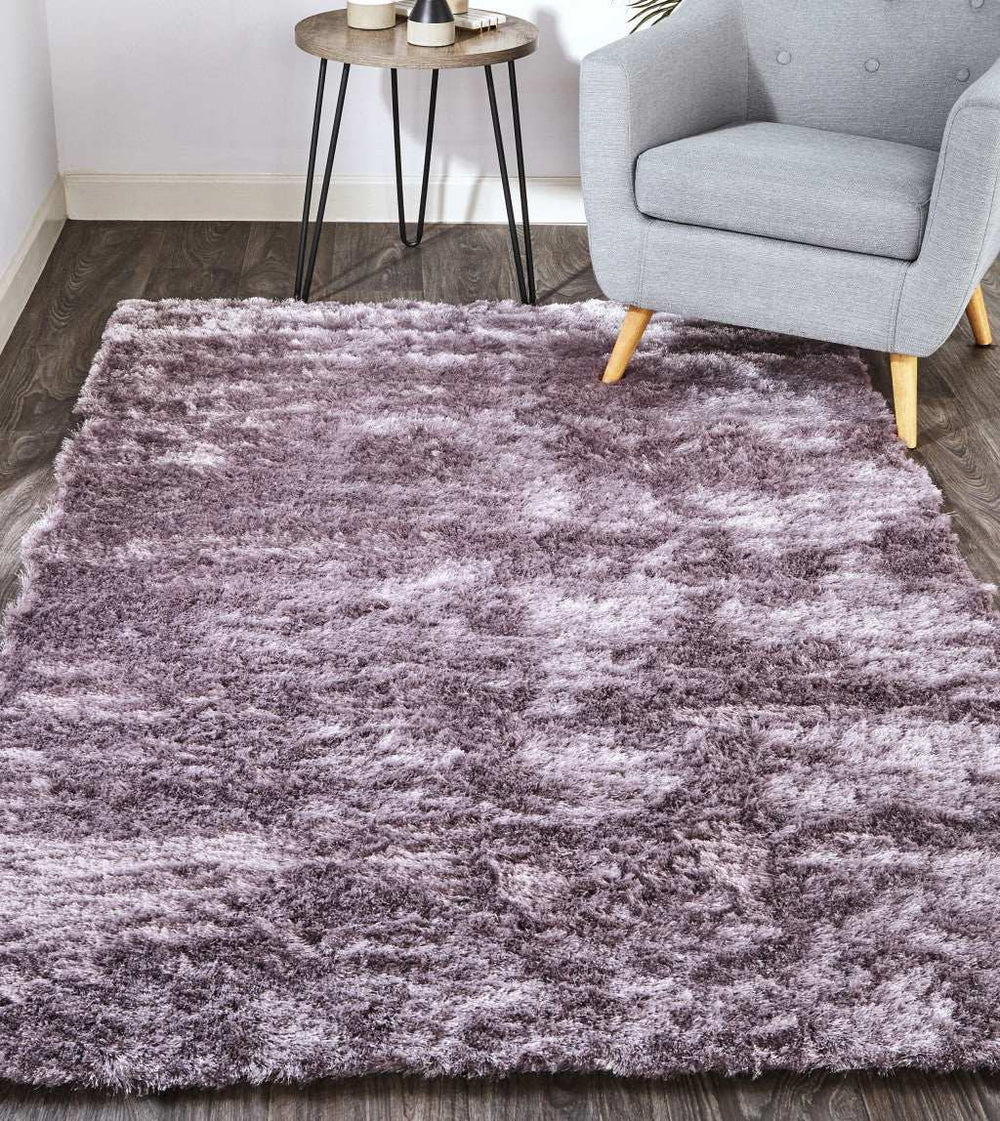 2' X 3' Purple Shag Tufted Handmade Area Rug - Homeroots - Flyclothing LLC