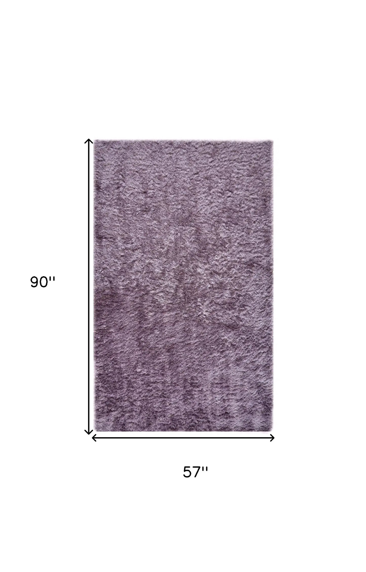 5' X 8' Purple Shag Tufted Handmade Area Rug - Homeroots - Flyclothing LLC