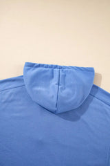 Drawstring Zipped Short Sleeve Hoodie and Shorts Set - Trendsi - Flyclothing LLC