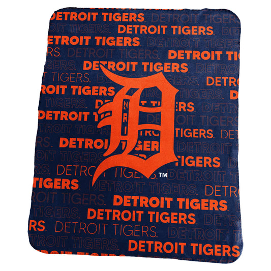 Detroit Tigers Classic Fleece Throw - Logo Brands - Flyclothing LLC