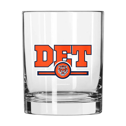 Detroit Tigers 14oz Letterman Rocks Glass - Logo Brands - Flyclothing LLC