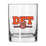 Detroit Tigers 14oz Letterman Rocks Glass - Logo Brands - Flyclothing LLC
