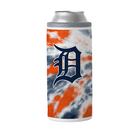 Detroit Tigers 12oz Tie Dye Slim Can Coolie - Logo Brands - Flyclothing LLC