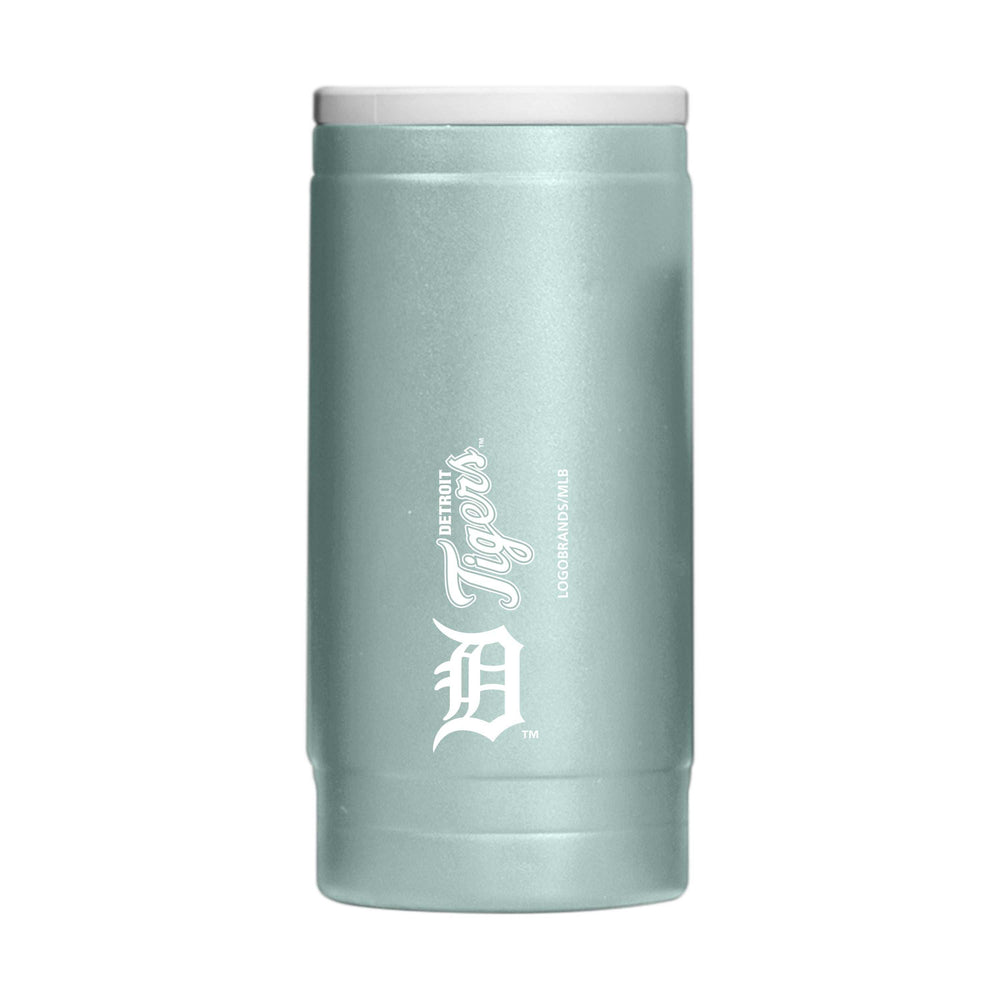 Detroit Tigers Vertical Powder Coat Slim Can Coolie - Logo Brands - Flyclothing LLC