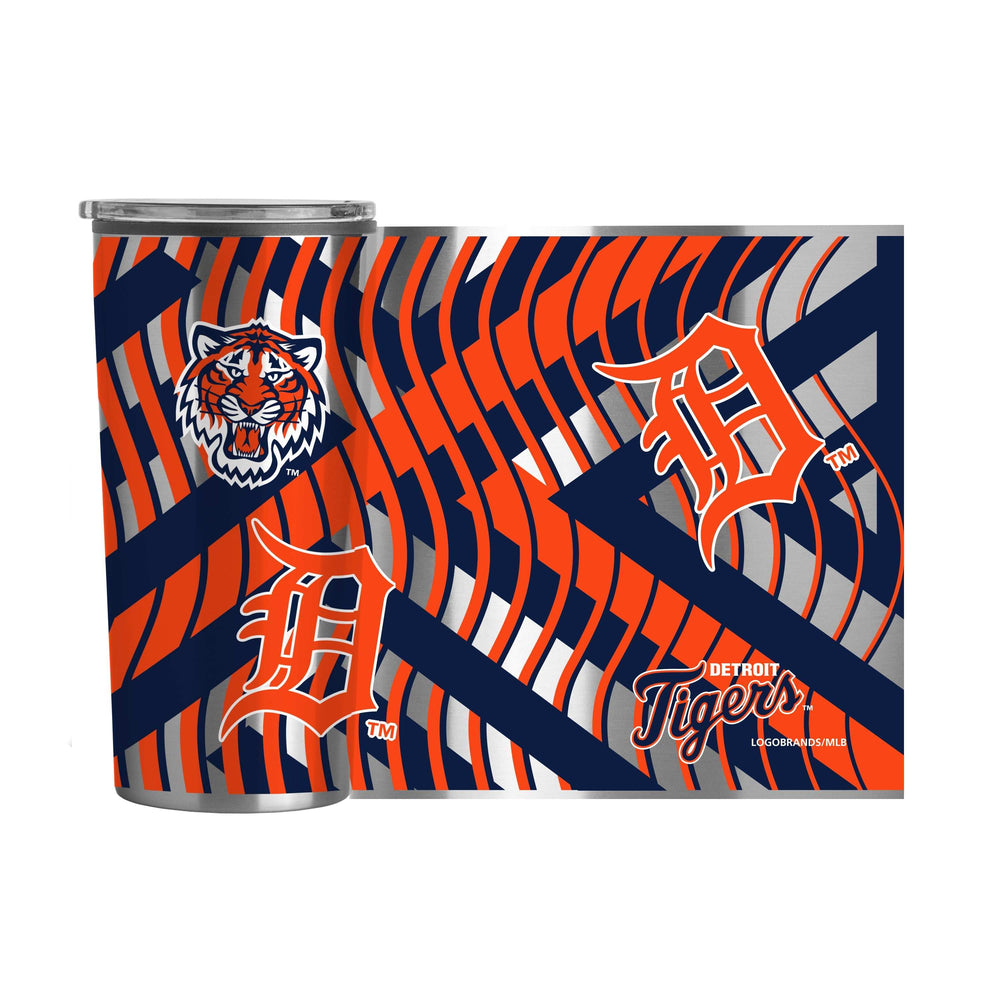 Detroit Tigers 20oz Flex Plastic Wall Stainless Tumbler - Logo Brands - Flyclothing LLC