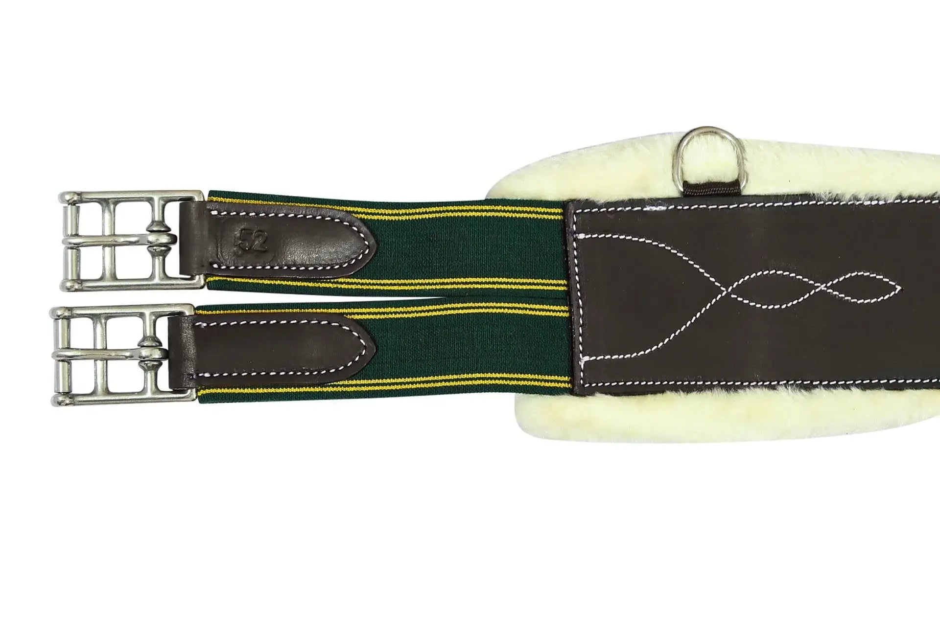 Henri de Rivel Anatomic Jumping Belly Guard Girth with Sherpa Fleece - Breeches.com - Flyclothing LLC
