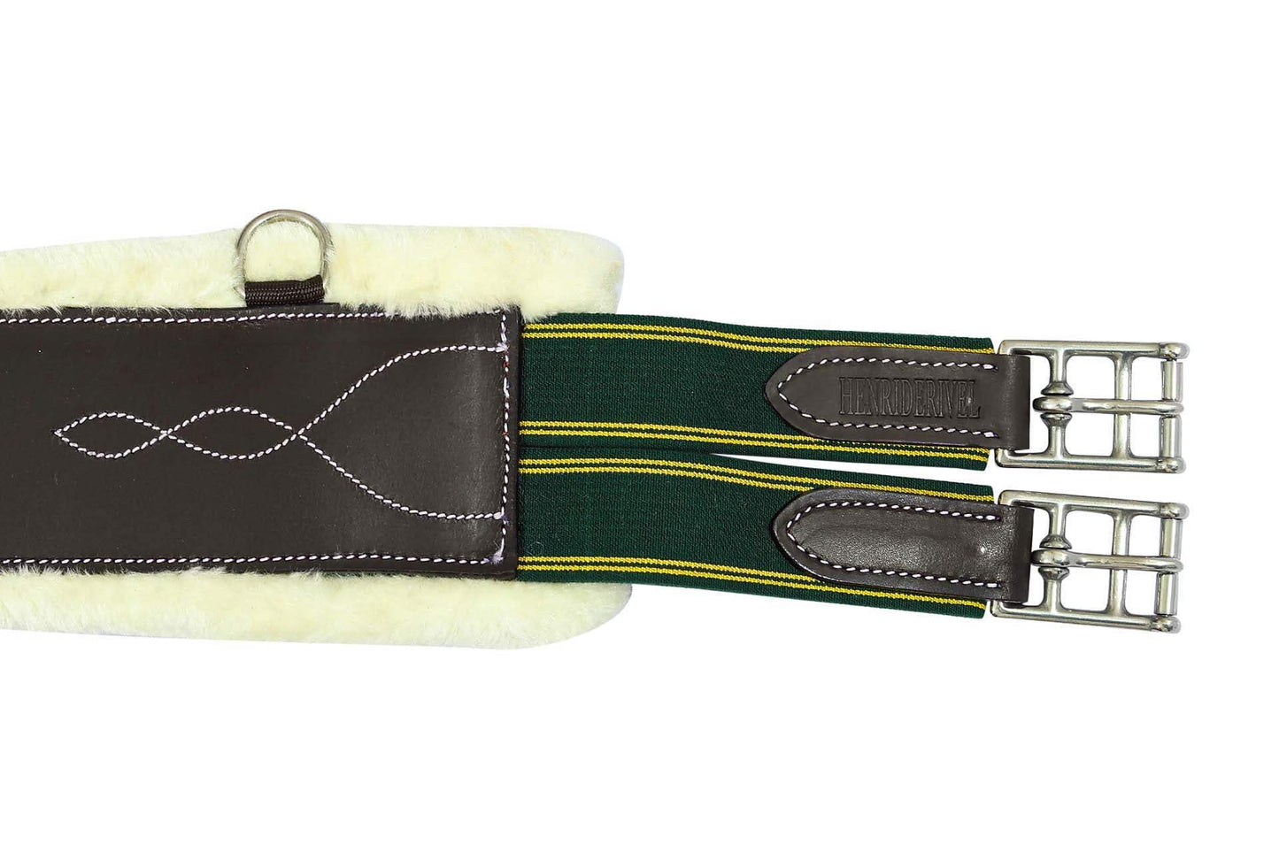 Henri de Rivel Anatomic Jumping Belly Guard Girth with Sherpa Fleece - Breeches.com - Flyclothing LLC