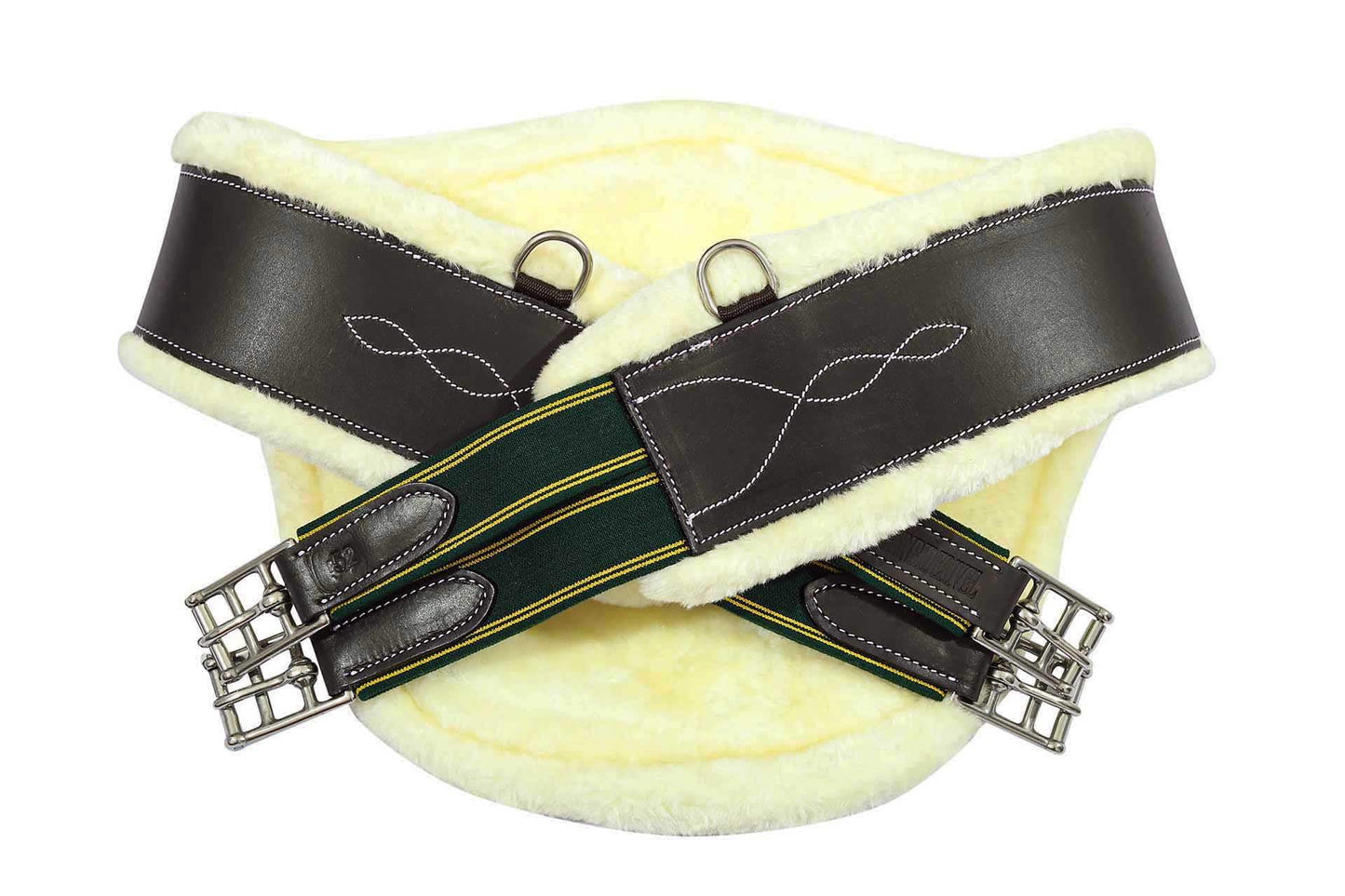 Henri de Rivel Anatomic Jumping Belly Guard Girth with Sherpa Fleece - Breeches.com - Flyclothing LLC