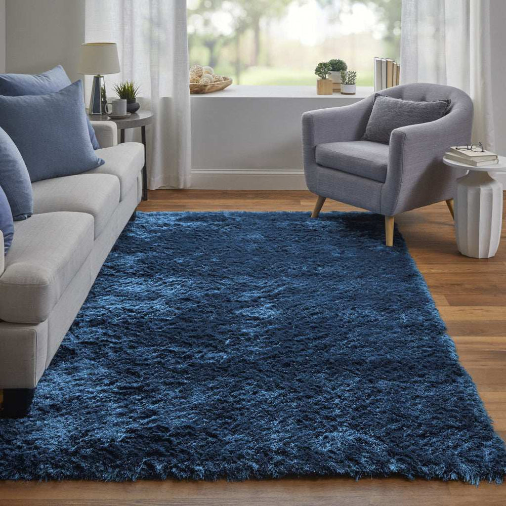 2' X 3' Blue And Green Shag Tufted Handmade Area Rug - Homeroots - Flyclothing LLC