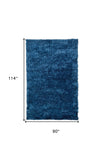 8' X 10' Blue And Green Shag Tufted Handmade Area Rug - Homeroots - Flyclothing LLC