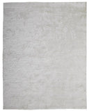 2' X 3' White Shag Tufted Handmade Area Rug